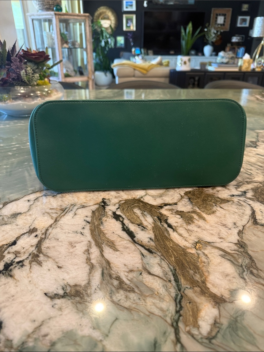 kate spade Emerald Green Saffiano Leather Tote - Picture 8 of 8